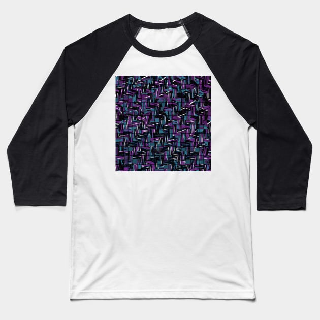 Square Chaos Baseball T-Shirt by KirstenStar 